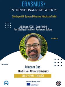 Konferans: Dr. Arindam Das - Sömürgecilik Sonrası Dönem ve Hindistan Tarihi